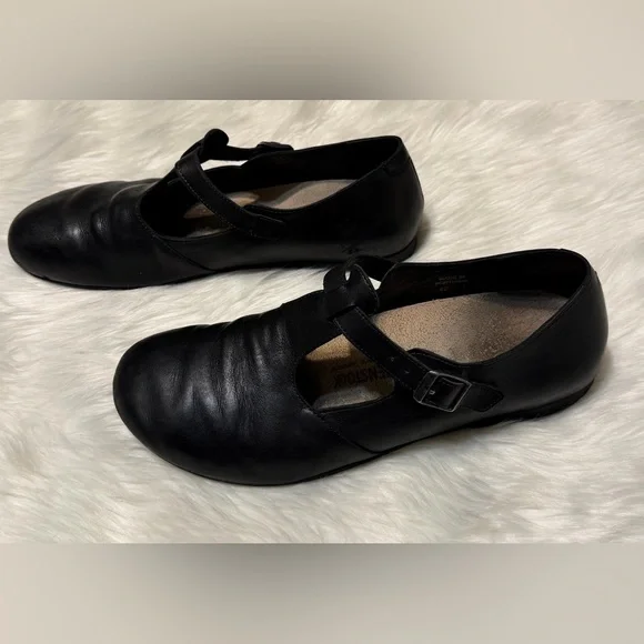 Birkenstock Women’s Tickel Mary Jane Leather T-Strap Shoe - Picture 7 of 13